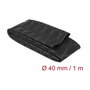 DeLOCK Tubo termorretráctil patrón X antideslizante 1 m x 40 mm Negro