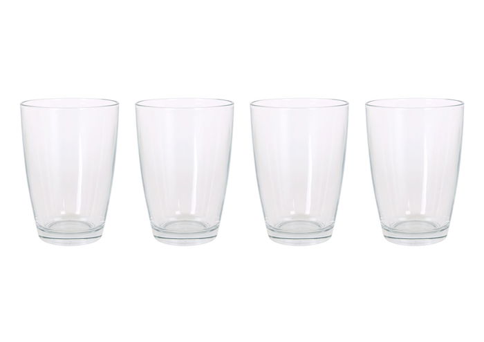 LAV Set 4 Vasos Vega "B" 415 cc Medidas 9x9x12 cm (12 Cajas)