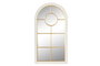 DKD Home Decor Espejo Ventana Dorado Blanco Paulownia Cristal 4 x 128 x 68 cm