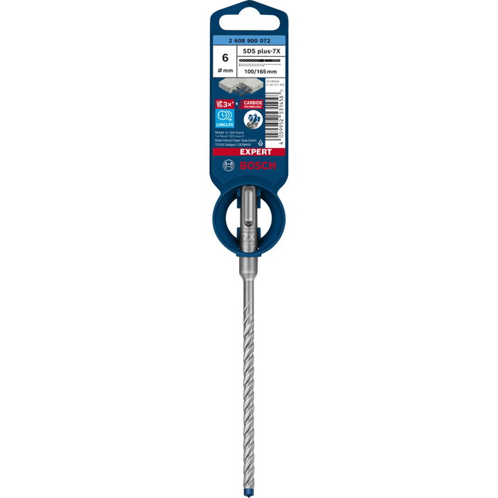 Bosch SDS plus-7X 6x100x165mm Broca de percusión