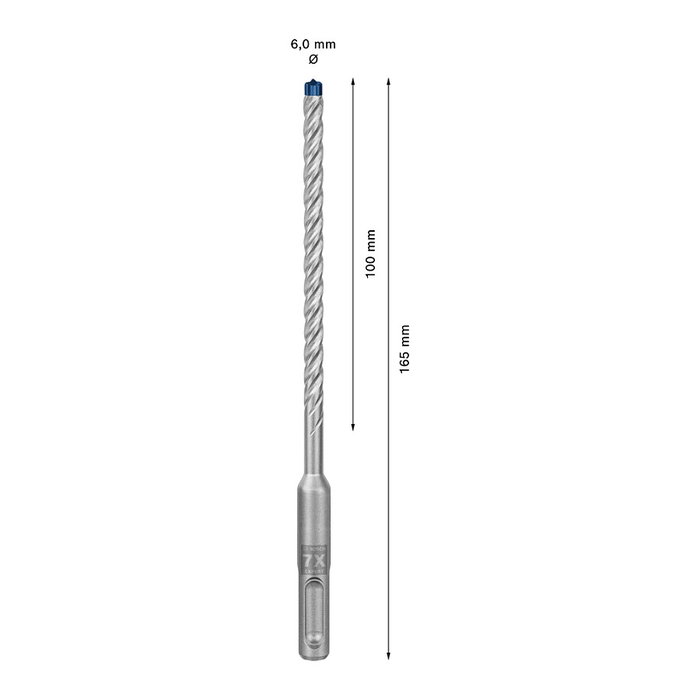 Bosch EXPERT SDS plus-7X Broca de martillo 6x165mm