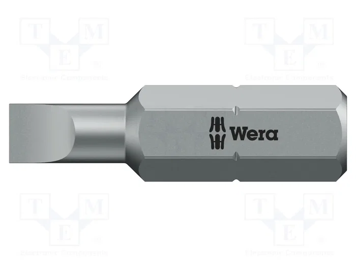 WERA Punta de destornillador de ranura 5,5x1mm, 25mm WERA Punta de destornillador de ranura 5,5x1mm, 25mm