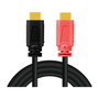 LogiLink Cable HDMI 4K/60 Hz de 10 m, Negro/Rojo
