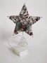 DKD Home Decor Estrella LED de Ratán Plateada 25x5x30 cm
