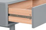 DKD Home Decor Mesa de Centro MDF PU Gris 120x60x40