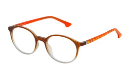 Police VK0514704GF Gafas de Vista Infantiles Naranja