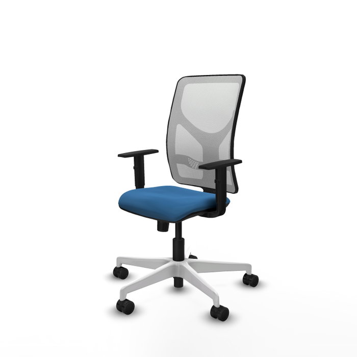PIQUERAS Y CRESPO Silla de oficina Motilla con mecanismo Sincro, Azul claro y Blanco PIQUERAS Y CRESPO Silla de oficina Motilla con mecanismo Sincro, Azul claro y Blanco