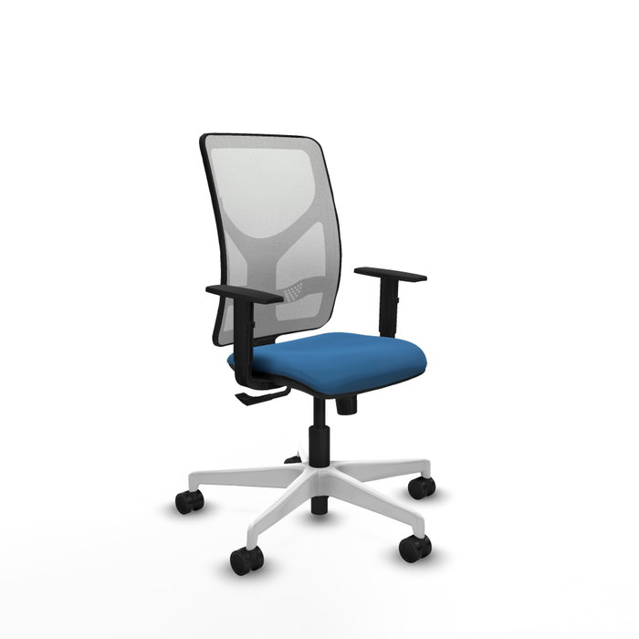 PIQUERAS Y CRESPO Silla de oficina Motilla con mecanismo Sincro, Azul claro y Blanco PIQUERAS Y CRESPO Silla de oficina Motilla con mecanismo Sincro, Azul claro y Blanco