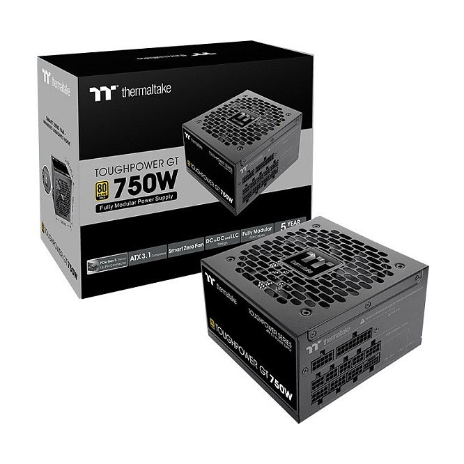 Thermaltake Toughpower GT 750W Fuente Alimentación ATX 3.1 80 PLUS Gold Modular 750 W 140mm Negro Thermaltake Toughpower GT 750W Fuente Alimentación ATX 3.1 80 PLUS Gold Modular 750 W 140mm Negro