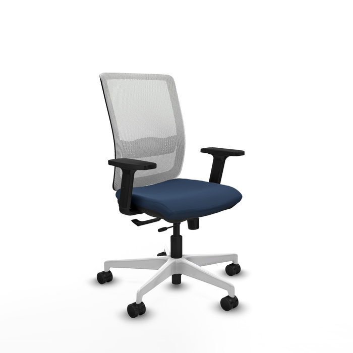 PIQUERAS Y CRESPO Silla de oficina Haches Azul marino y Blanco PIQUERAS Y CRESPO Silla de oficina Haches Azul marino y Blanco
