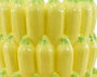 DKD Home Decor Jarrón de Gres Plátano Amarillo 25x25x38 cm