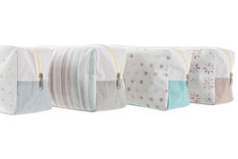 DKD Home Decor Neceser Shabby Blanco Multicolor 30 x 10 x 15 cm