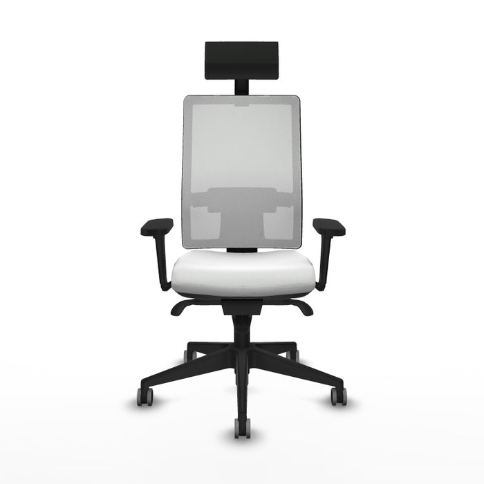 PIQUERAS Y CRESPO Silla de oficina Horna Blanca con Mecanismo Sincro PIQUERAS Y CRESPO Silla de oficina Horna Blanca con Mecanismo Sincro