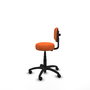 PIQUERAS Y CRESPO Silla Llanos giratoria naranja con base de poliamida