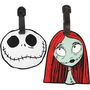 PEERS HARDY Set 2 Etiquetas de Equipaje Pesadilla Antes de Navidad Disney Silicona