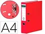 Elba Archivador de Palanca DIN A4 Lomo 80 mm Rojo Carton Forrado