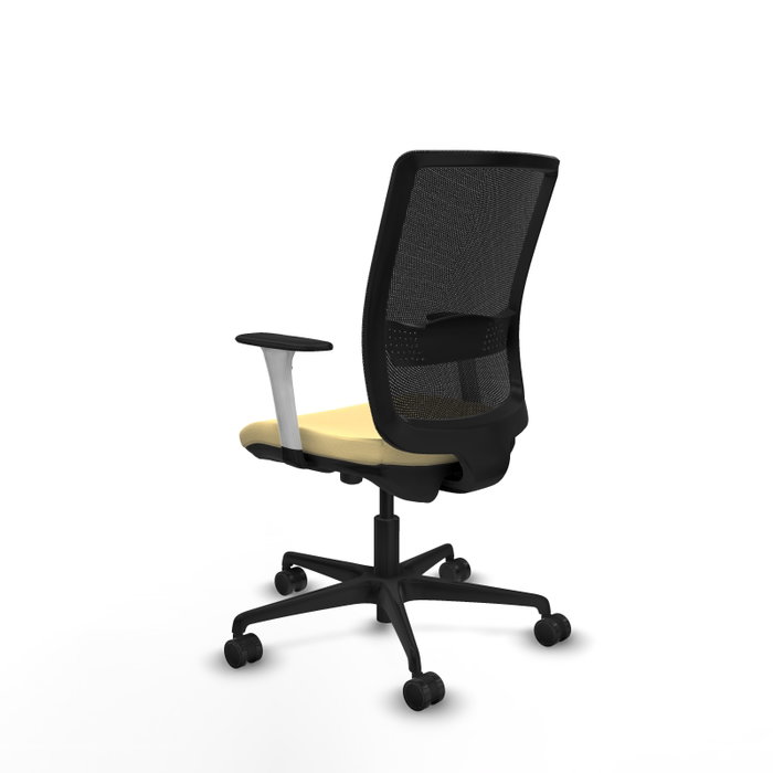 PIQUERAS Y CRESPO Silla de oficina Haches con mecanismo Sincro/Traslack, Crema y Negro PIQUERAS Y CRESPO Silla de oficina Haches con mecanismo Sincro/Traslack, Crema y Negro