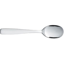 Alessi AJM22/4 Cuchara de Postre Acero Inoxidable 18/10 Juego 6 Piezas Diseño Jasper Morrison