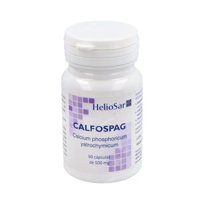 HELIOSAR Calfospag Calcium Phosphoricum 60Cap. Contribuye al mantenimiento de huesos y músculos HELIOSAR Calfospag Calcium Phosphoricum 60Cap. Contribuye al mantenimiento de huesos y músculos