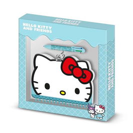 Karactermania Hello Kitty Diario Kawaii con Boli, Candado y Llaves, 80 Hojas, 24x23x2,5cm