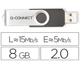 Q-connect Memoria USB Flash 8 GB 2.0