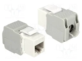 DeLOCK 86341 Módulo Keystone LSA Cat.6 UTP RJ-45 Blanco