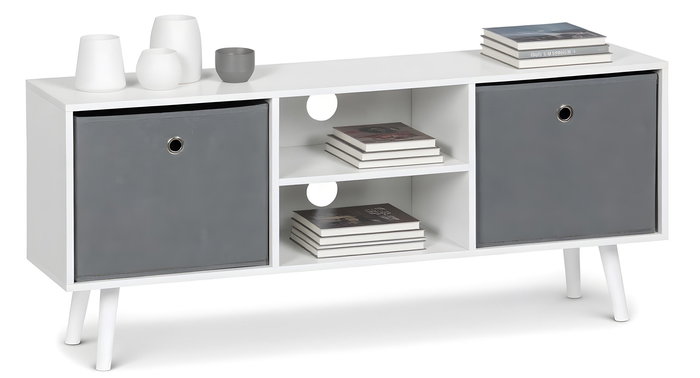 Inde Mueble Auxiliar con 2 Cajones NW Moblekit, 110 x 29 x 47 cm, Espesor 12 mm, Peso 12.46 kg Inde Mueble Auxiliar con 2 Cajones NW Moblekit, 110 x 29 x 47 cm, Espesor 12 mm, Peso 12.46 kg