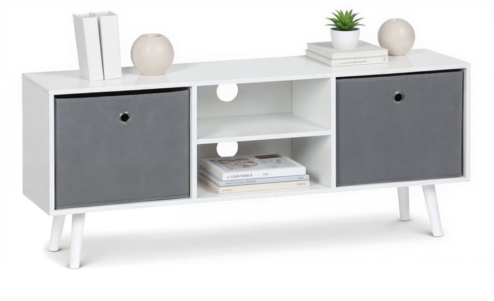 Inde Mueble Auxiliar con 2 Cajones NW Moblekit, 110 x 29 x 47 cm, Espesor 12 mm, Peso 12.46 kg Inde Mueble Auxiliar con 2 Cajones NW Moblekit, 110 x 29 x 47 cm, Espesor 12 mm, Peso 12.46 kg