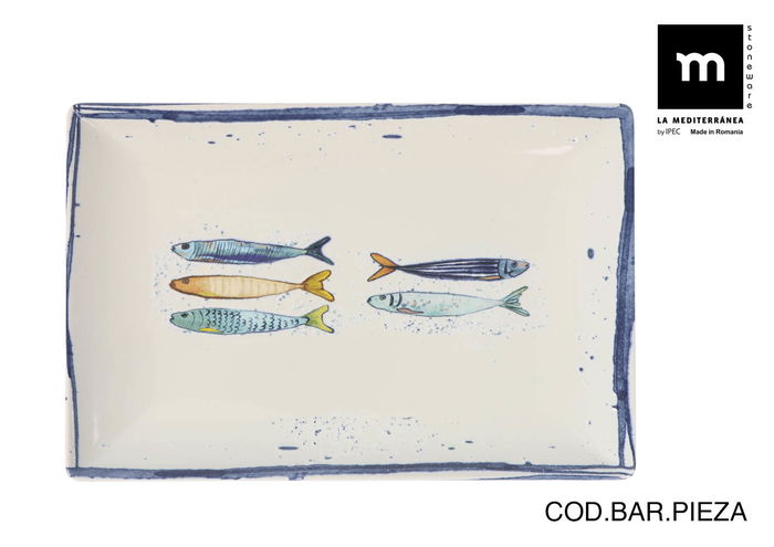 La Mediterranea Fuente Rectangular 30 cm x 20 cm Elite Brillo Peixe (6 Unidades) La Mediterranea Fuente Rectangular 30 cm x 20 cm Elite Brillo Peixe (6 Unidades)