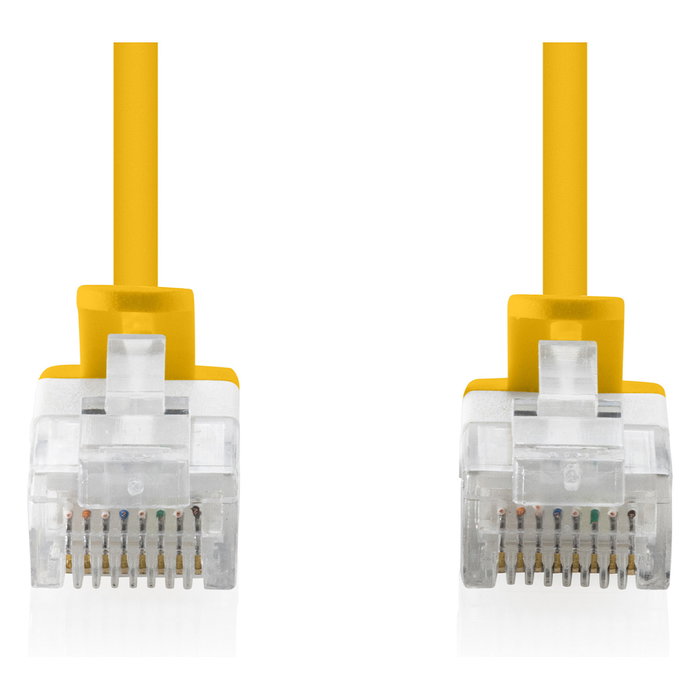 Digitus Cable de conexión CAT 6 U-UTP Slim, 0.3 m, amarillo