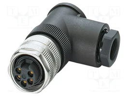 PHOENIX CONTACT Conector Industrial 7/8 pulg. Enchufe 5 Pines Angular IP67