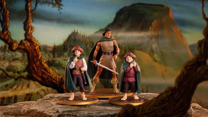 Dark Horse El Señor de los Anillos Pack de 3 Figuras PVC Frodo, Aragorn y Samwise