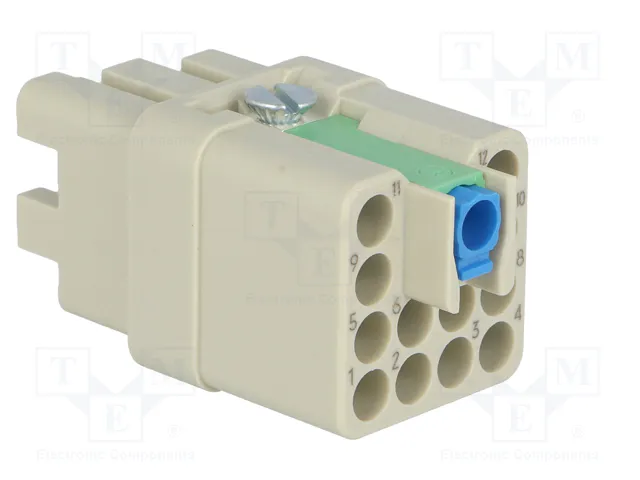 HARTING Han Q12-F-QL Plantilla de Contacto Hembra Han Q HARTING Han Q12-F-QL Plantilla de Contacto Hembra Han Q