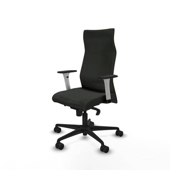 PIQUERAS Y CRESPO Sillón Albacete con Mecanismo Sincro, Tela Negra PIQUERAS Y CRESPO Sillón Albacete con Mecanismo Sincro, Tela Negra
