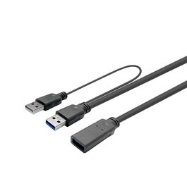 Vivolink Cable Activo USB 3.0 de 5m de Cobre para Instalación Profesional (Compatible USB 2.0 y 3.0)