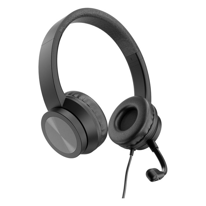 Conceptronic POLONA05BC Auriculares Diadema USB-C con Microfono Incorporado, Cancelación de Ruido, 20-22000 Hz, Cable 2m, Negro
