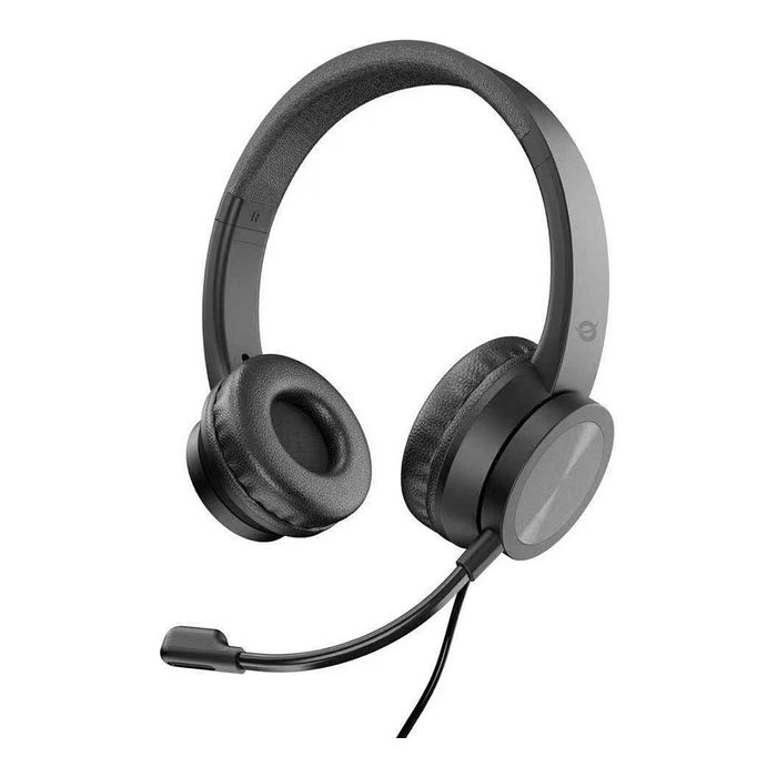 Conceptronic POLONA05BC Auriculares Diadema USB-C con Microfono Incorporado, Cancelación de Ruido, 20-22000 Hz, Cable 2m, Negro