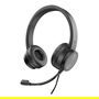 Conceptronic POLONA05BC Auriculares Diadema USB-C con Microfono Incorporado, Cancelación de Ruido, 20-22000 Hz, Cable 2m, Negro