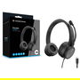 Conceptronic POLONA05BC Auriculares Diadema USB-C con Microfono Incorporado, Cancelación de Ruido, 20-22000 Hz, Cable 2m, Negro