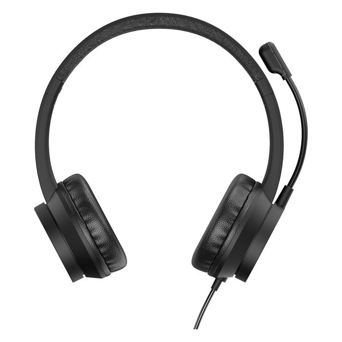 Conceptronic POLONA05BC Auriculares Diadema USB-C con Microfono Incorporado, Cancelación de Ruido, 20-22000 Hz, Cable 2m, Negro