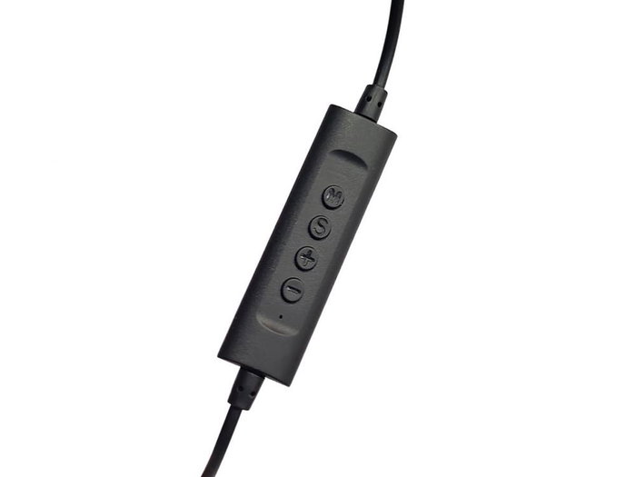 Conceptronic POLONA05BC Auriculares con Cable USB-C, Diadema Ajustable, Micrófono con Reducción de Ruido, Negro