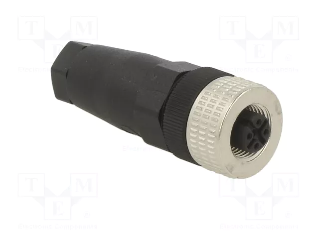 TELEMECANIQUE SENSORS Conector M12 hembra recto de 4 pines