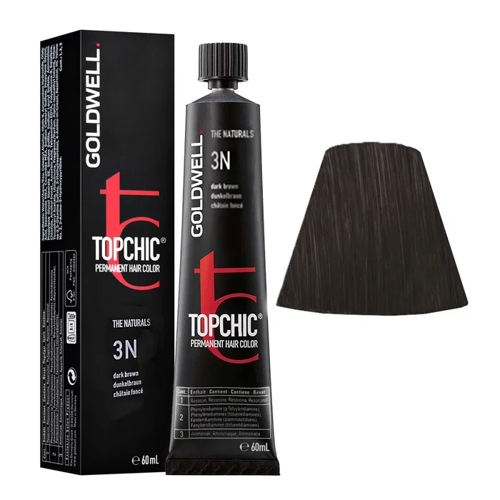 Goldwell TOPCHIC Coloración Permanente 3N Castaño Oscuro 60 ml
