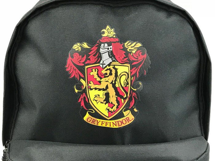 Harry Potter Mochila Gryffindor Black Burgundy