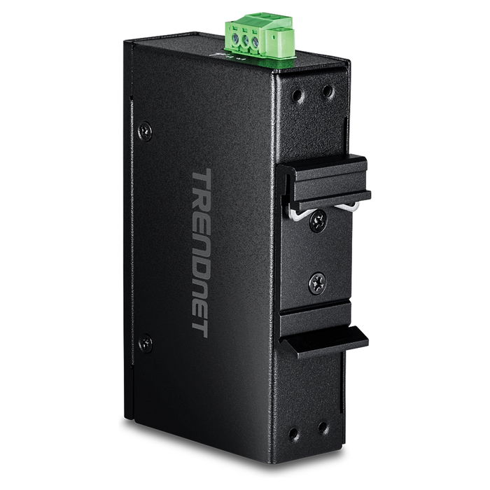 TRENDnet TI-PGLC50 Interruptor Industrial Montaje DIN-Rail 5 Puertos Gigabit PoE+ No Administrado 10 Gbit/s IP30 Negro