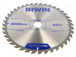 IRWIN Sierra circular de 250mm con 40 dientes para madera