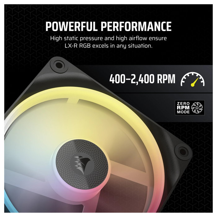 Corsair iCUE LINK LX120-R RGB Negro