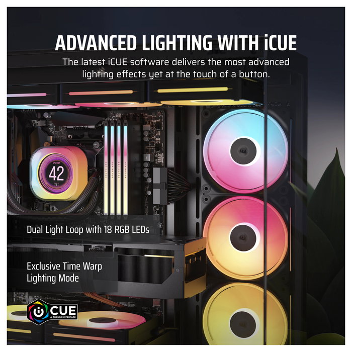 Corsair iCUE LINK LX120-R RGB Negro