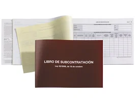 Miquelrius Libro de Subcontratación Din A4 Apaisado con 10 Juegos de 3 Hojas Autocopiativas
