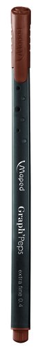 Rotulador Fibra Maped Graph Peps Woody Brown (Set de 12) Rotulador Fibra Maped Graph Peps Woody Brown (Set de 12)